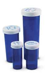 Blue Prescription Safety Cap Vials